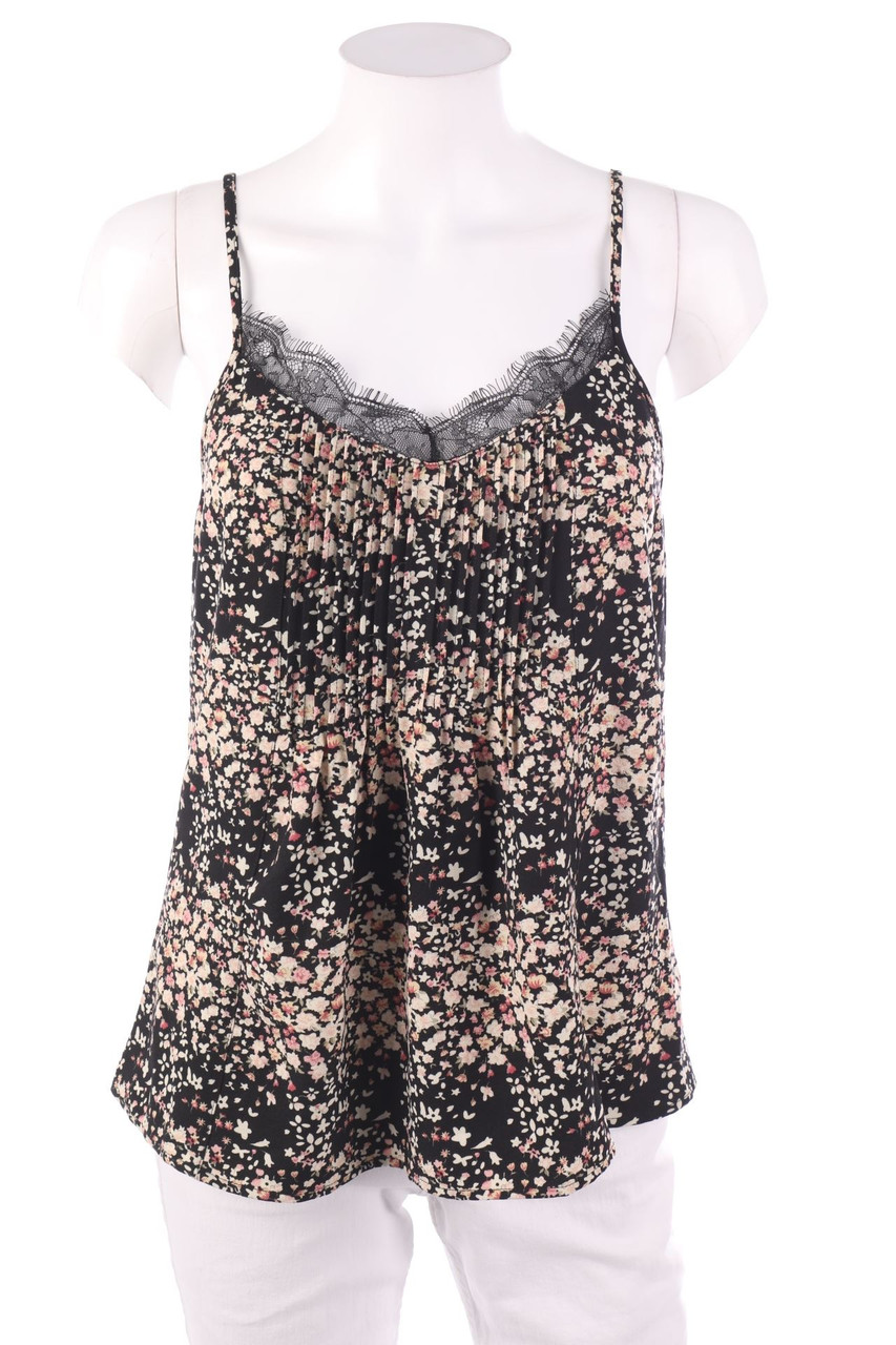 marée - Blusentop mit Spitzen-Einsatz - S