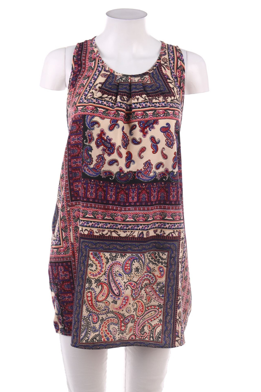 Peacocks - Blusentop mit Paisley-Print - D 46