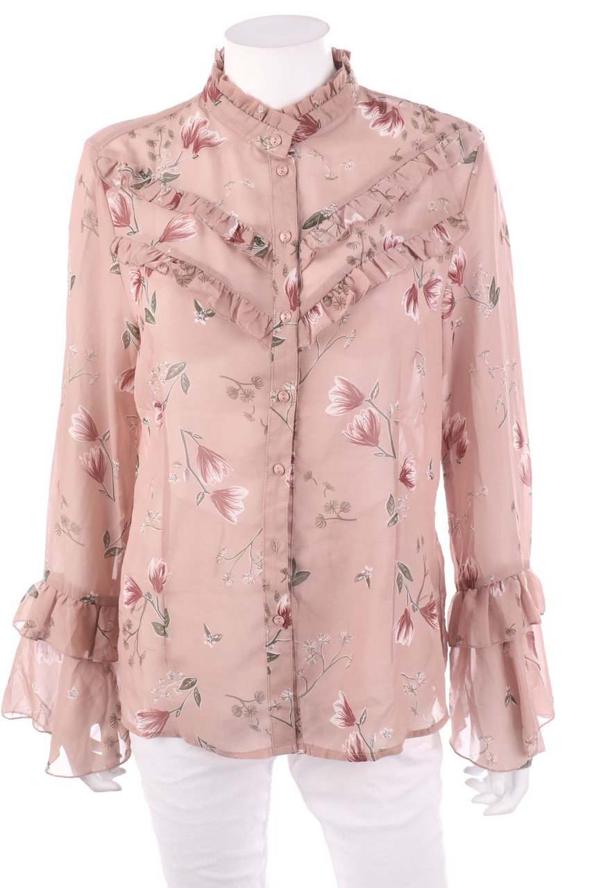 AMISU - Volant-Bluse - L