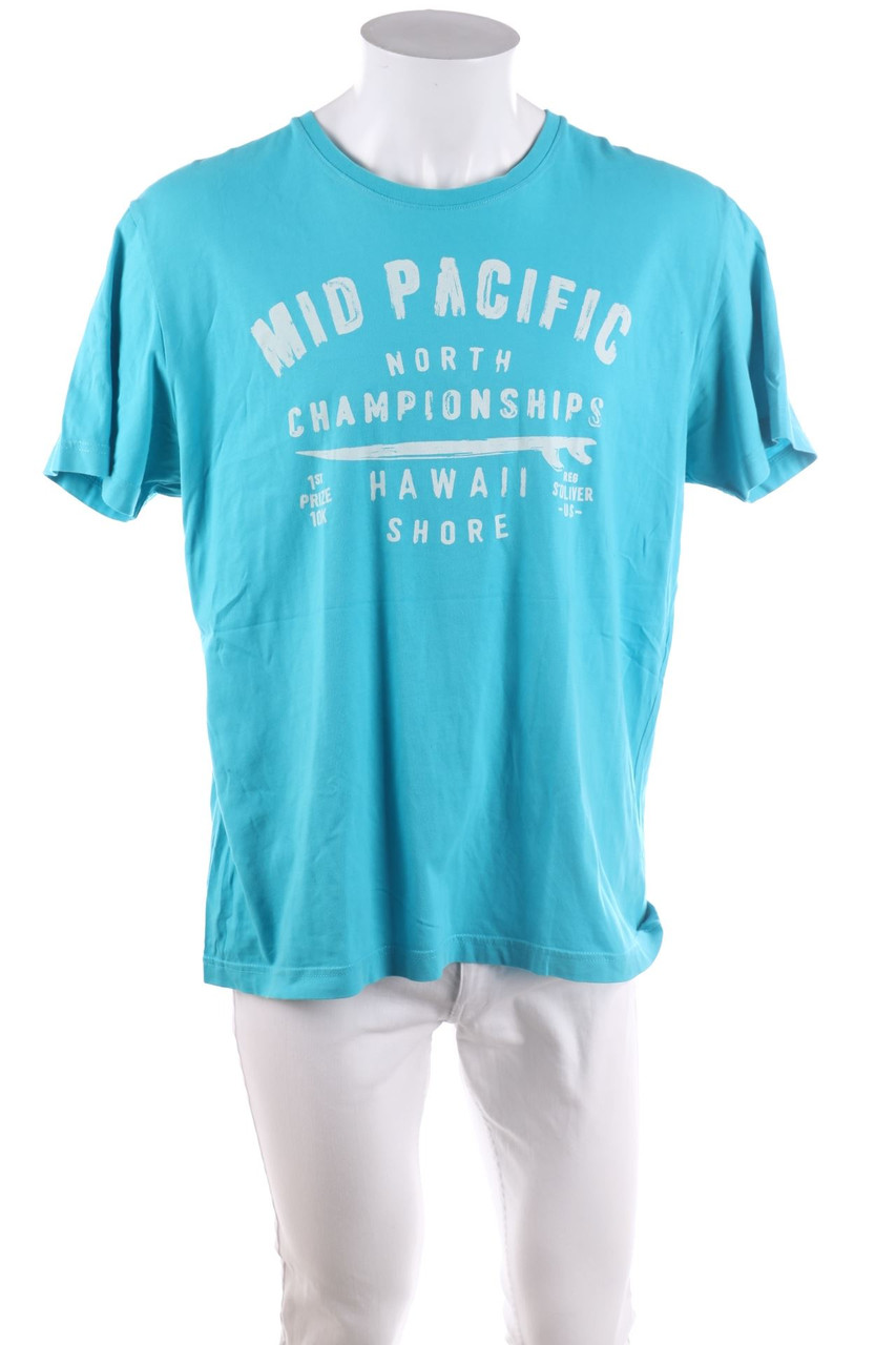 s.Oliver - T-Shirt mit Statement-Print - XL