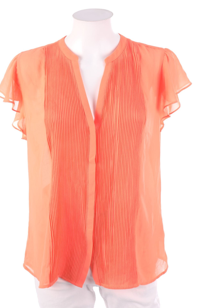 H&M - Kurzarm-Bluse mit Falten - 2XL