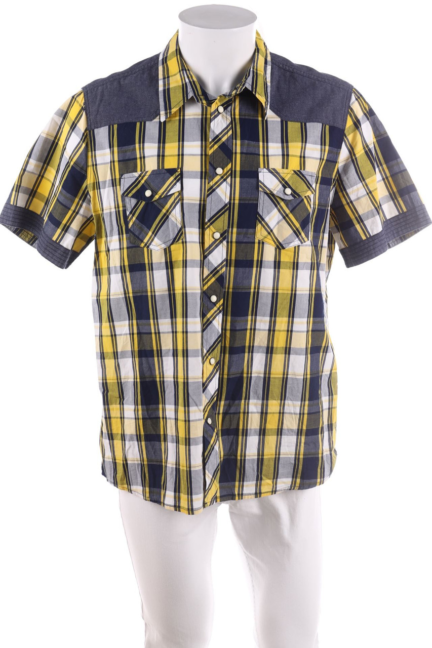 John Baner - Kurzarm-Hemd mit Karo-Muster - L