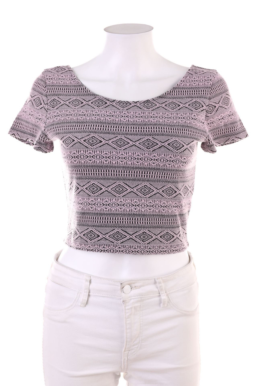 H&M - Cropped-Shirt - S