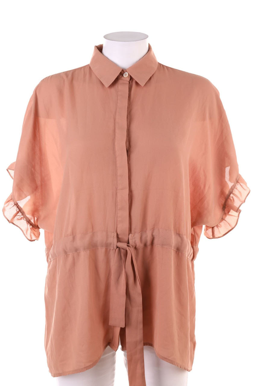 Boohoo - Volant-Bluse - XS