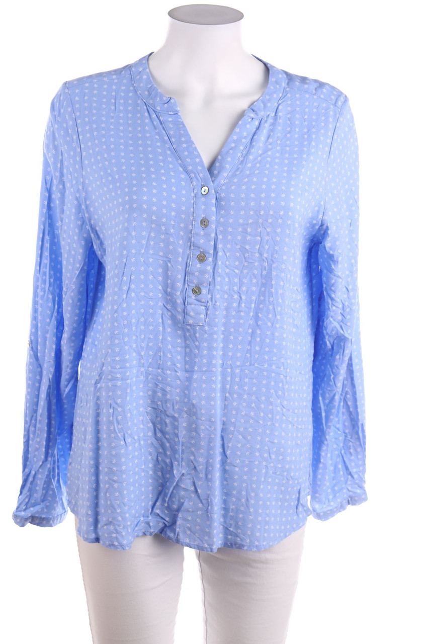 Ohne Label - Bluse mit Krempel-Ärmeln - XXL