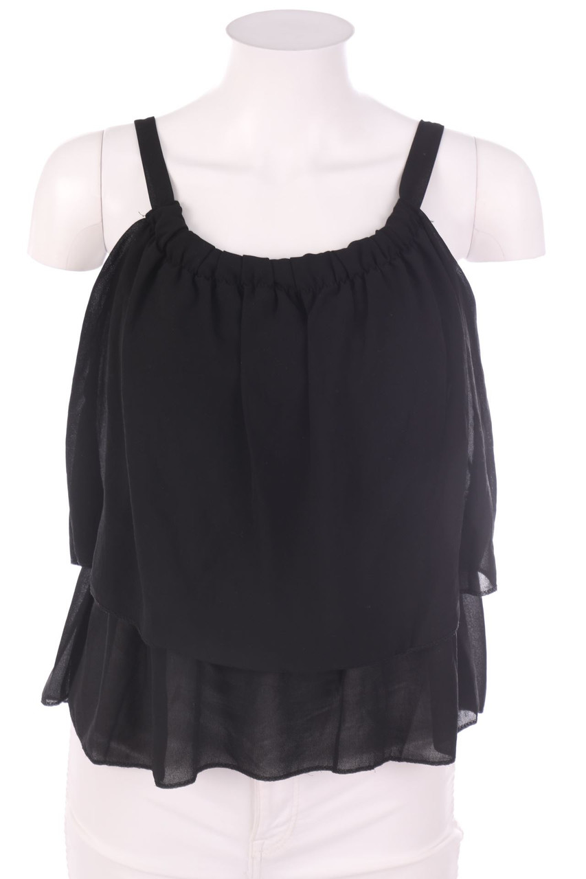 Ohne Label - Blusentop mit Volants - D 38