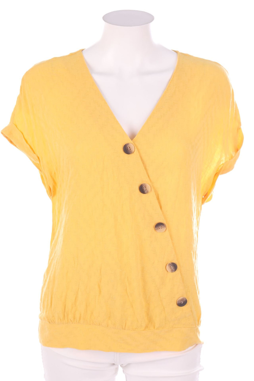 orsay - Kurzarm-Bluse mit Knöpfen - D 38