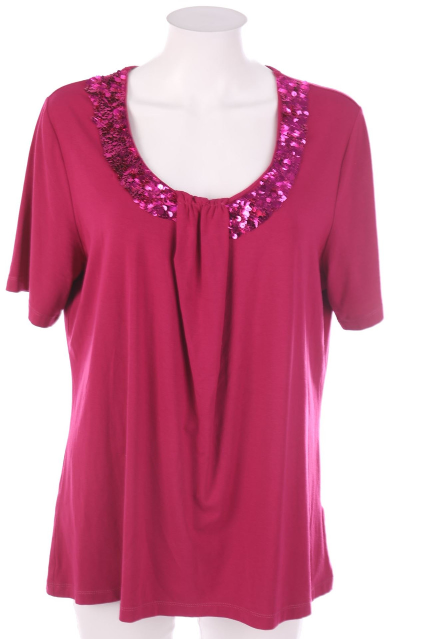 VIA APPIA DUE - Kurzarm-Shirt mit Pailletten - D 44