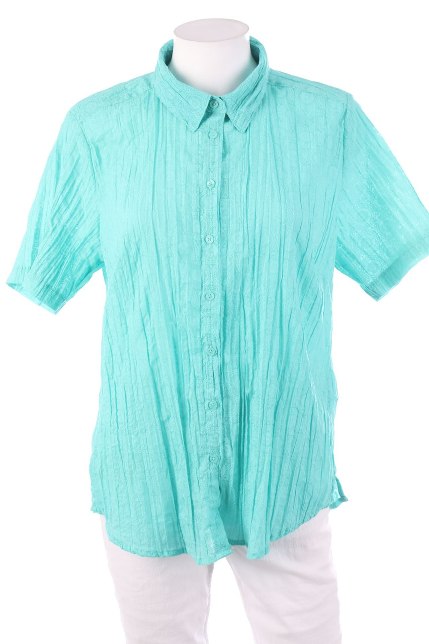 Ohne Label - Kurzarm-Bluse - XL