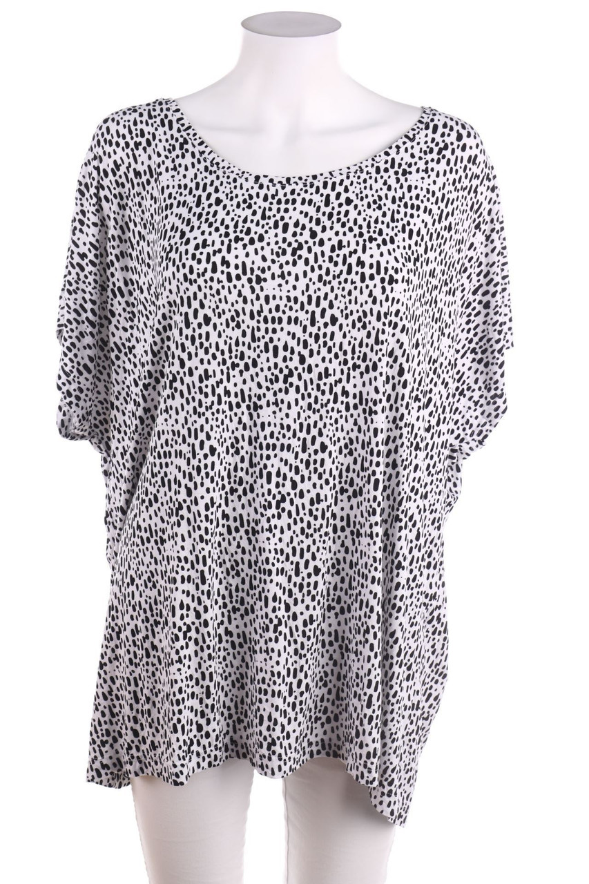 bonprix collection - Kurzarm-Shirt mit Punkten - XXXL