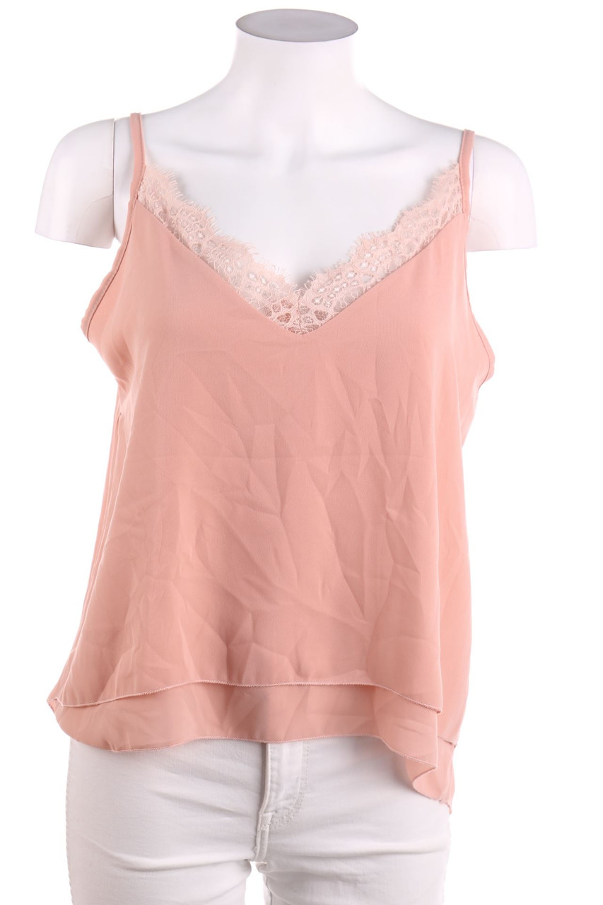 Ohne Label - Blusentop mit Spitze - XXL