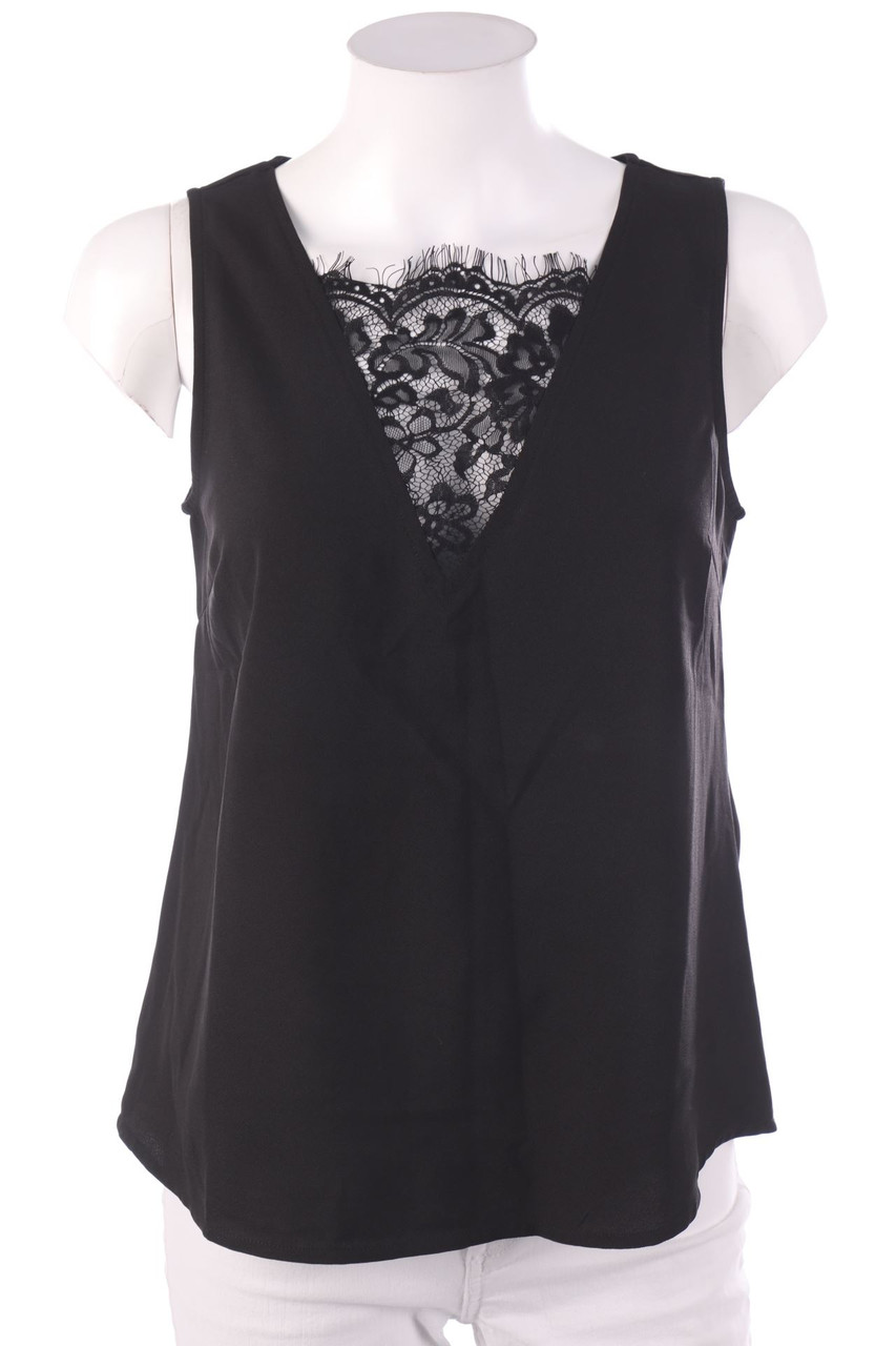 VERO MODA - Top mit Spitzen-Einsatz - S