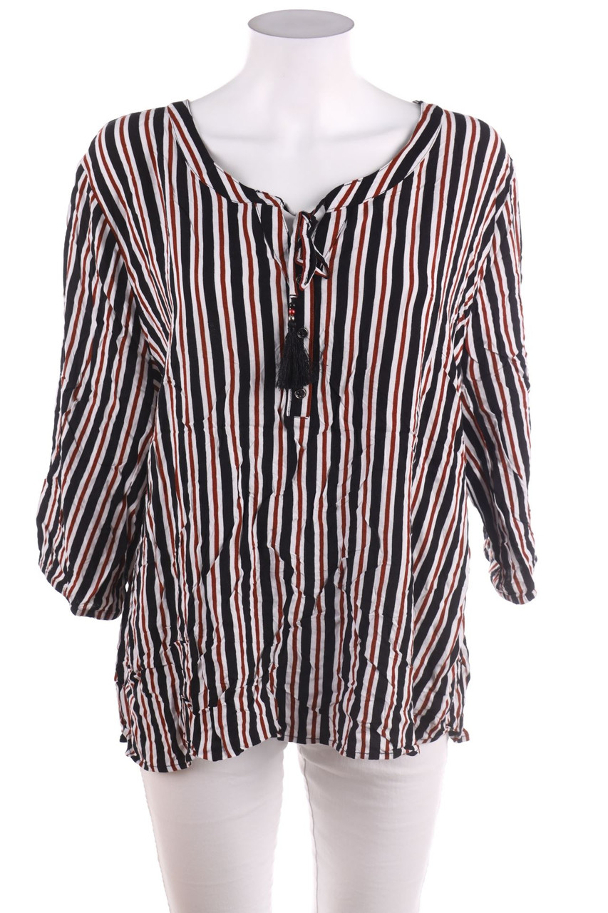 Laura Torelli plus - Hemd-Bluse mit 3/4-Ärmel - 48