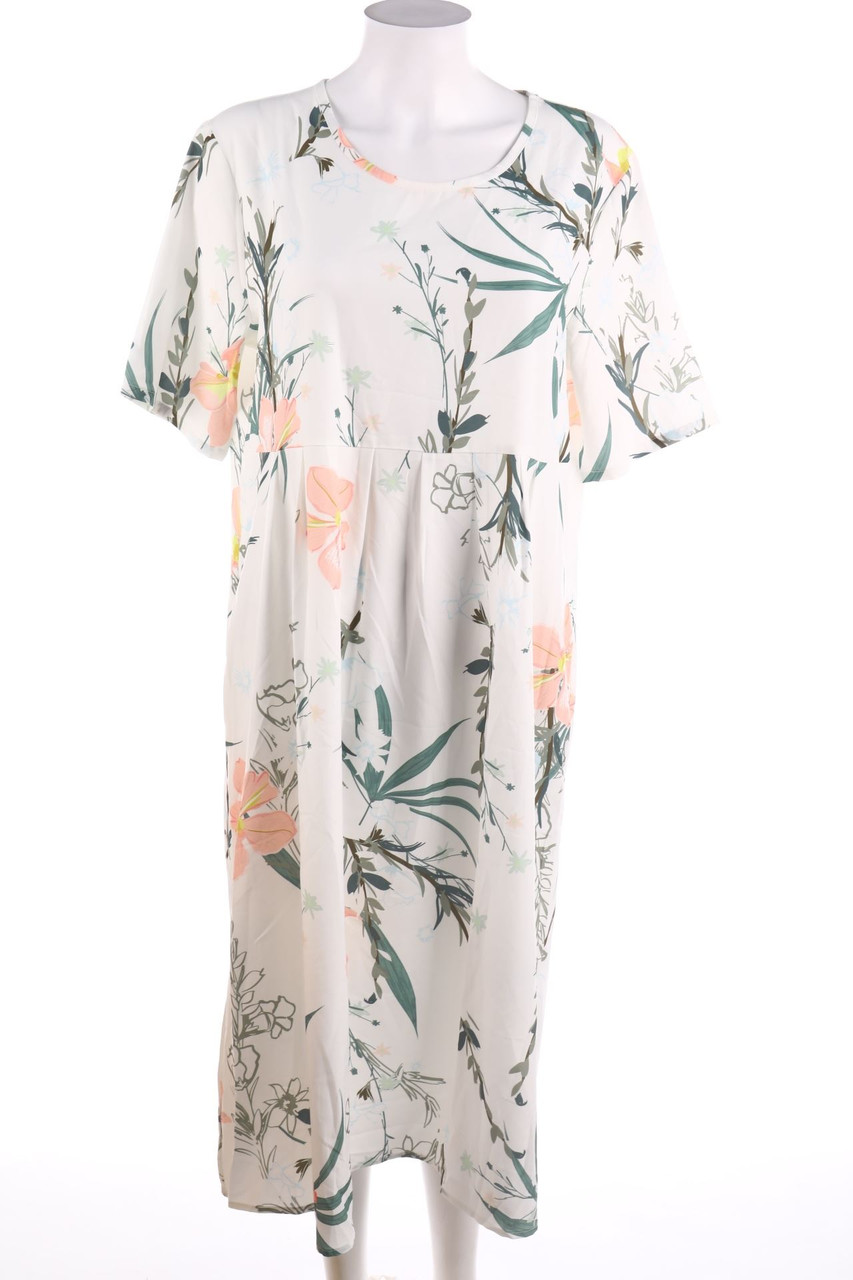 Ohne Label - Kleid mit Blumen-Print - L