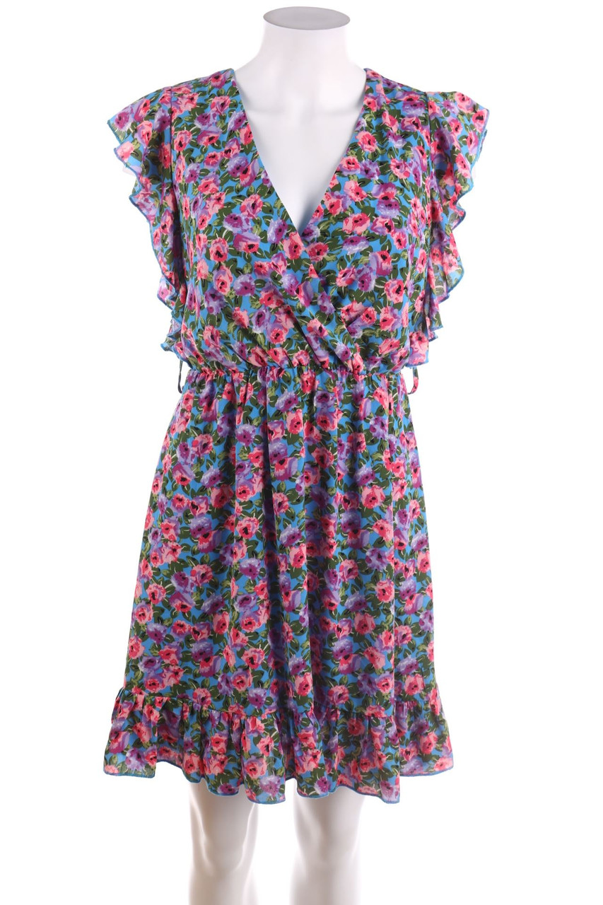 SECONDHAND - Kleid mit Blumen-Print - S