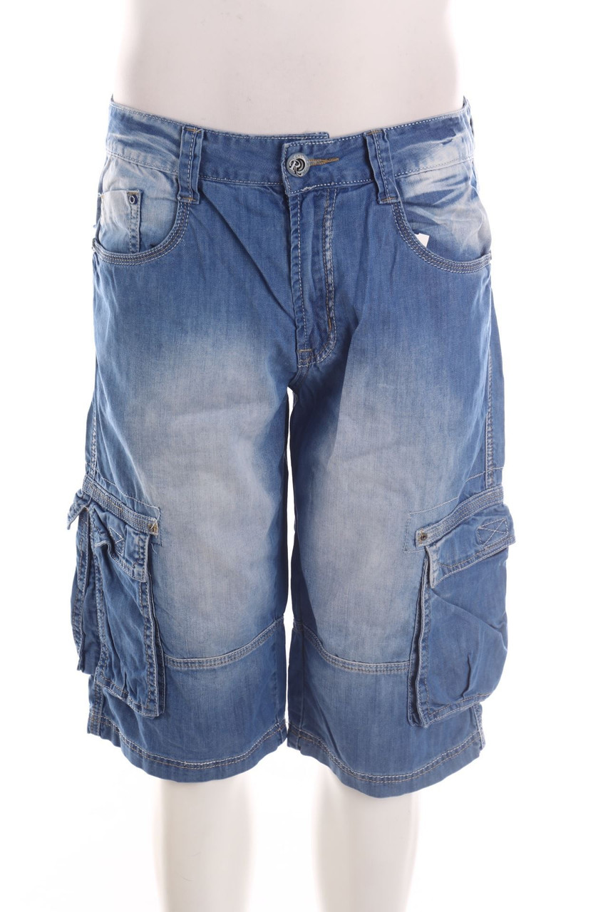 SECONDHAND - Denim-Cargo-Shorts - W32