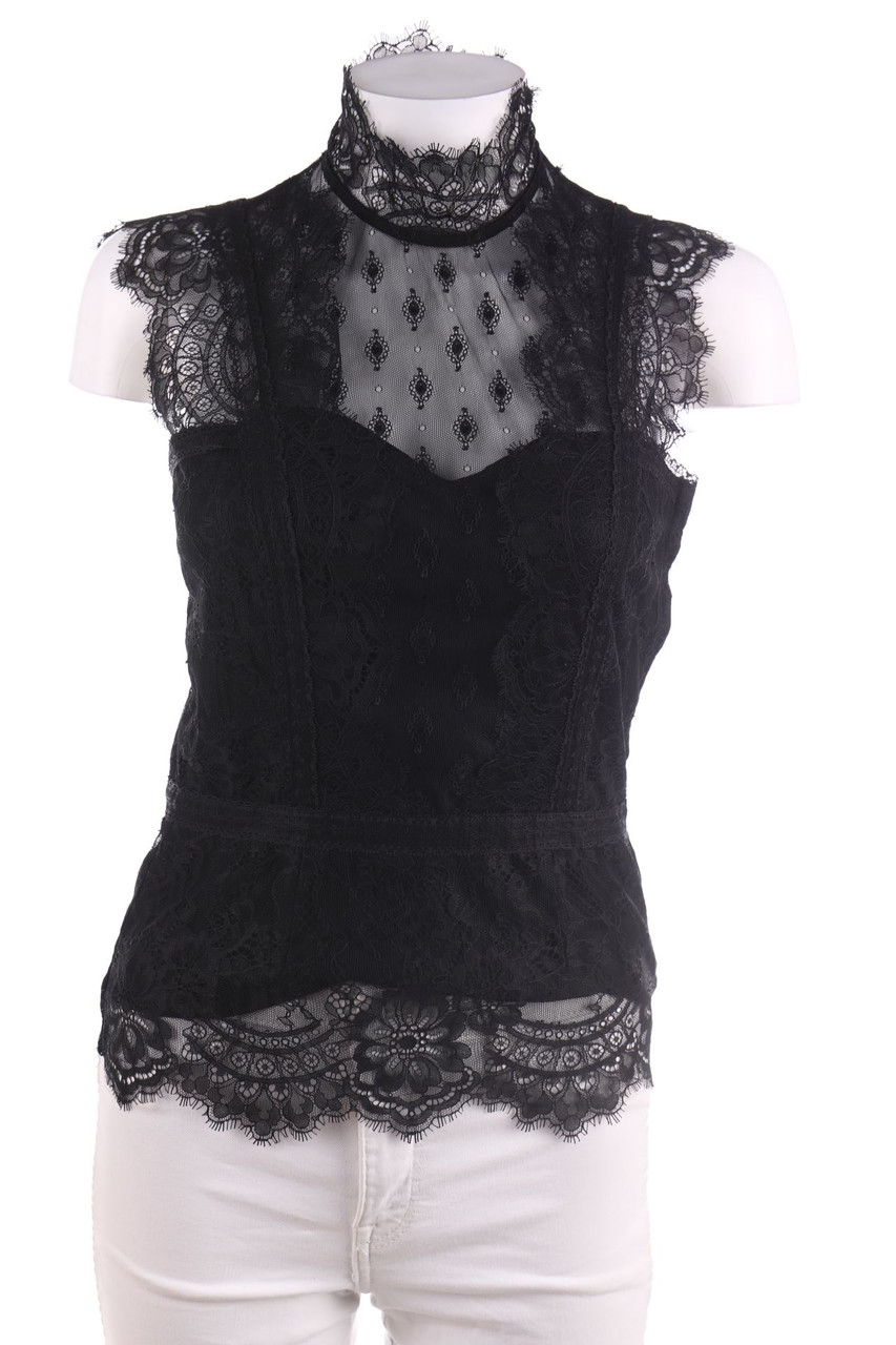 H&M - Blusentop mit Spitze - XXS