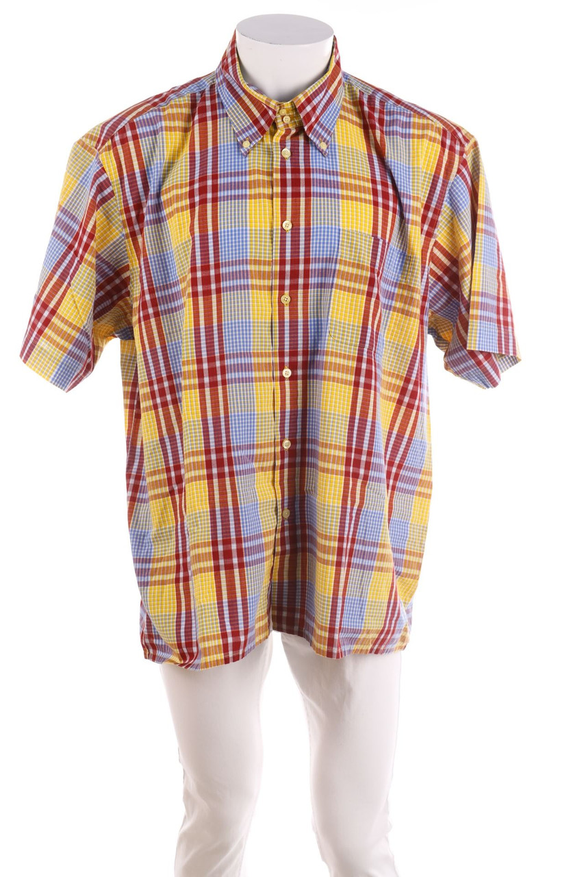 Mc Panthon sportswear - Kurzarm-Hemd mit Karo-Muster - 2XL