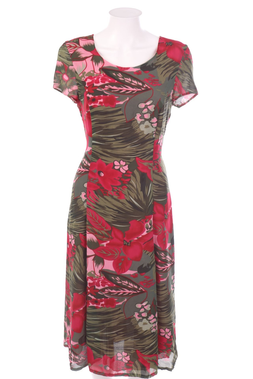 CHARMANT - Midikleid mit Tropical Print - D 36