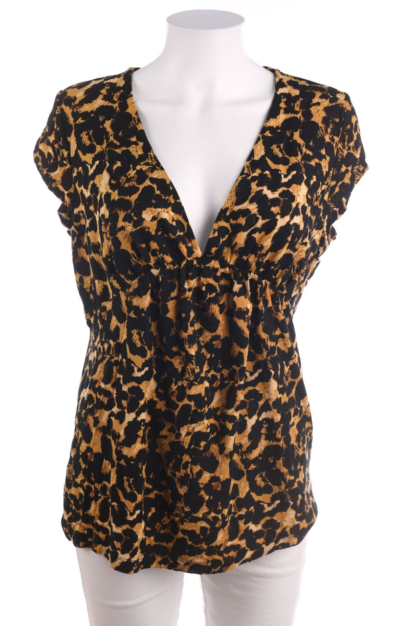 Ohne Label - Kurzarm-Bluse - L