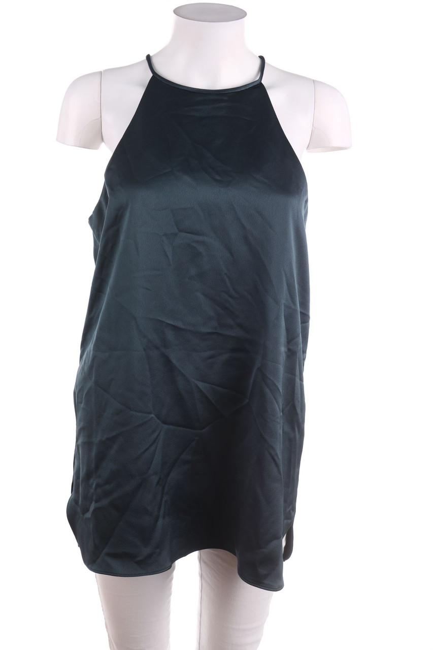 HALSTON - Satin-Neckholder-Top - M