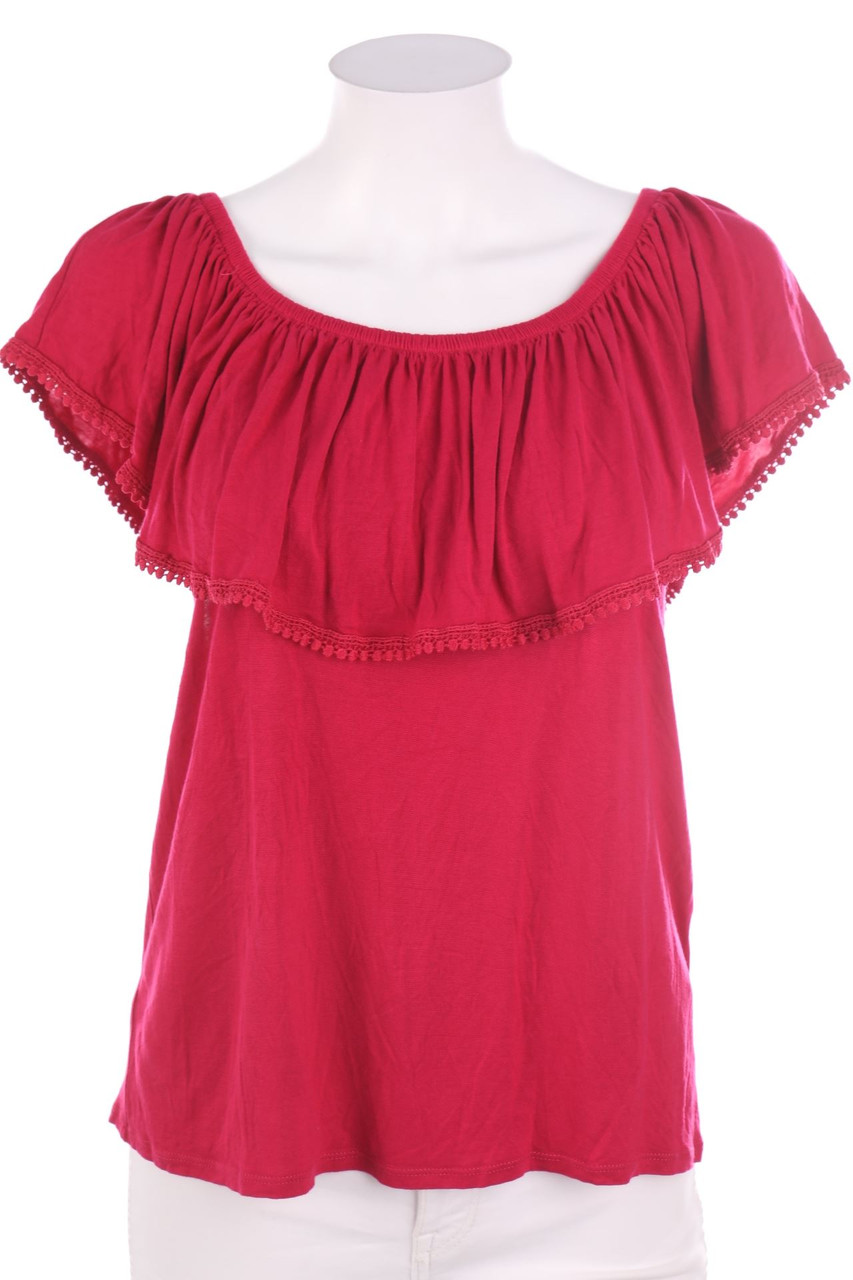 C&A - Carmen-Kurzarm-Shirt mit Spitze - D 38