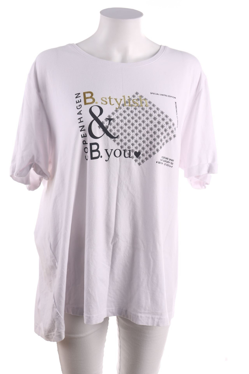 SECONDHAND - Kurzarm-Shirt mit Print - 2XL