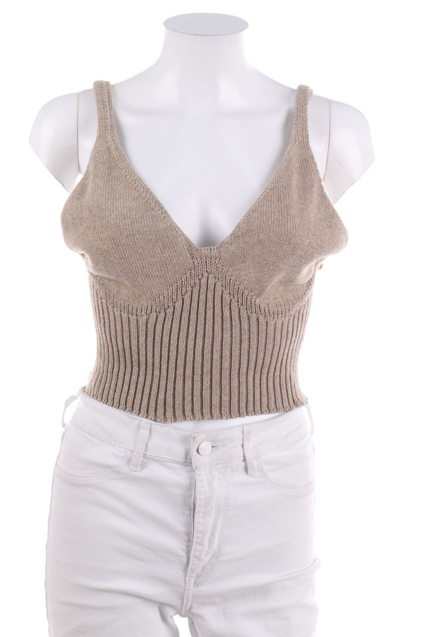 Yes My Love - Strick-Crop-Top - S