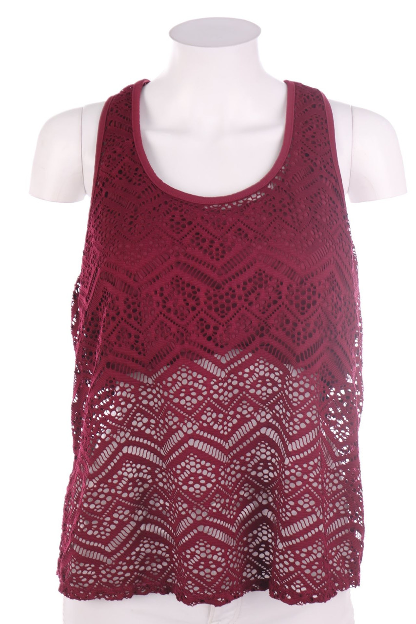 RAINBOW - Spitzen-Racerback-Top - L