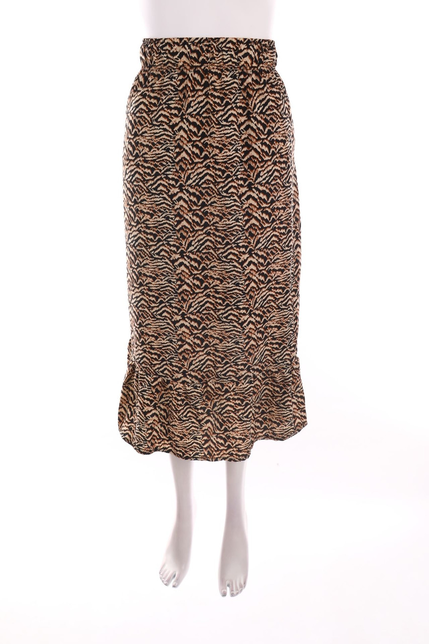 True Spirit - Midirock mit Animal-Print - D 40-42