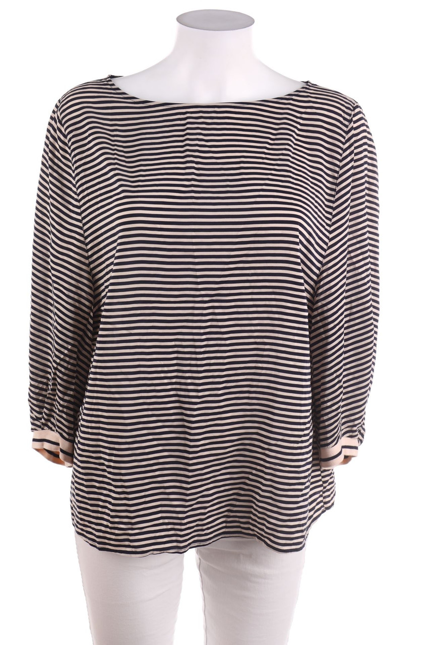 windsor. - Streifen-Bluse mit Seide - L