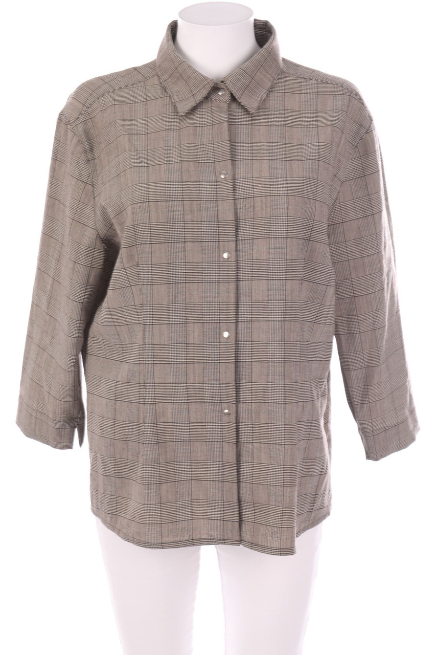 HIRSCH. - Hemd-Bluse mit Karo-Muster - D 44