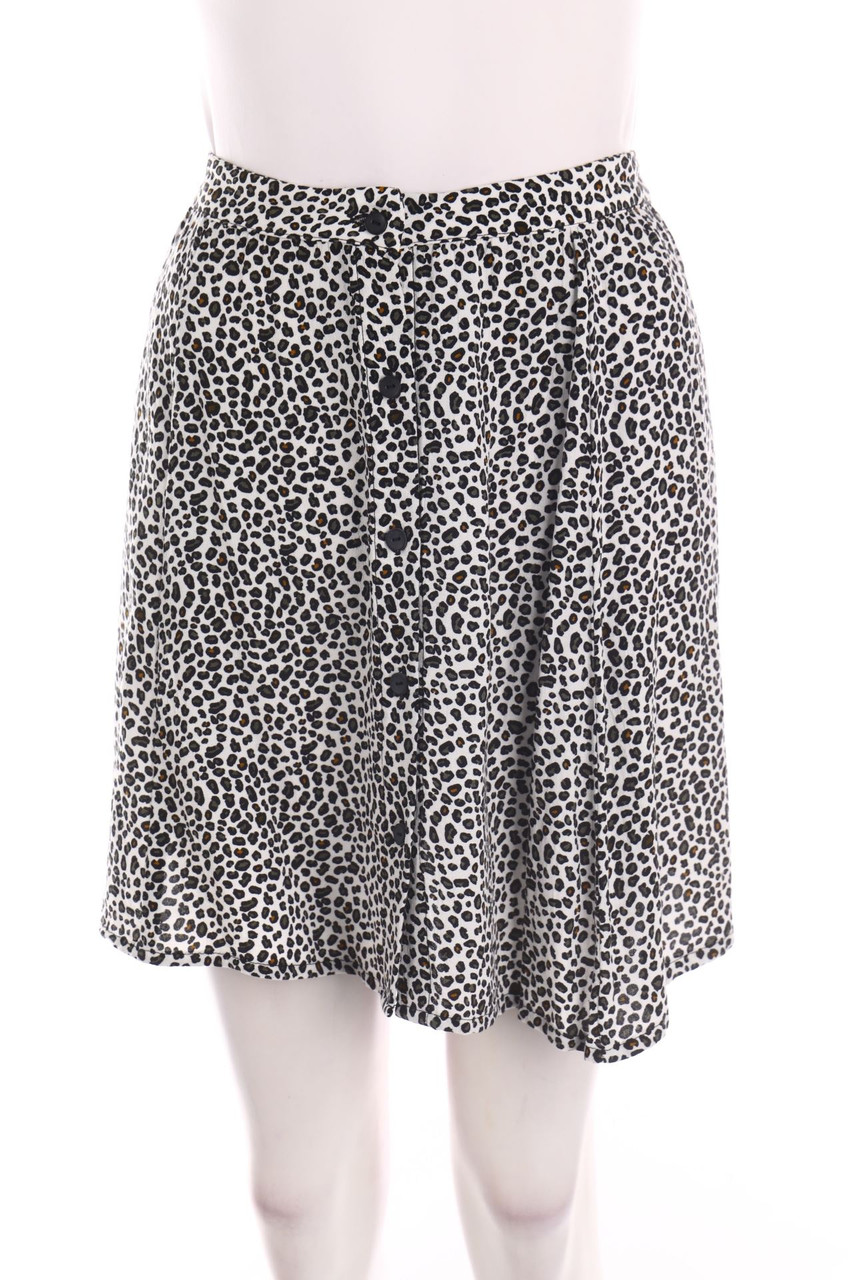 Ohne Label - Minirock mit Animal-Print - M