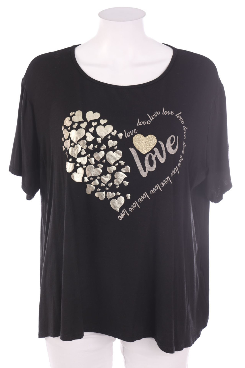 SECONDHAND - Kurzarm-Shirt mit Print - D 44