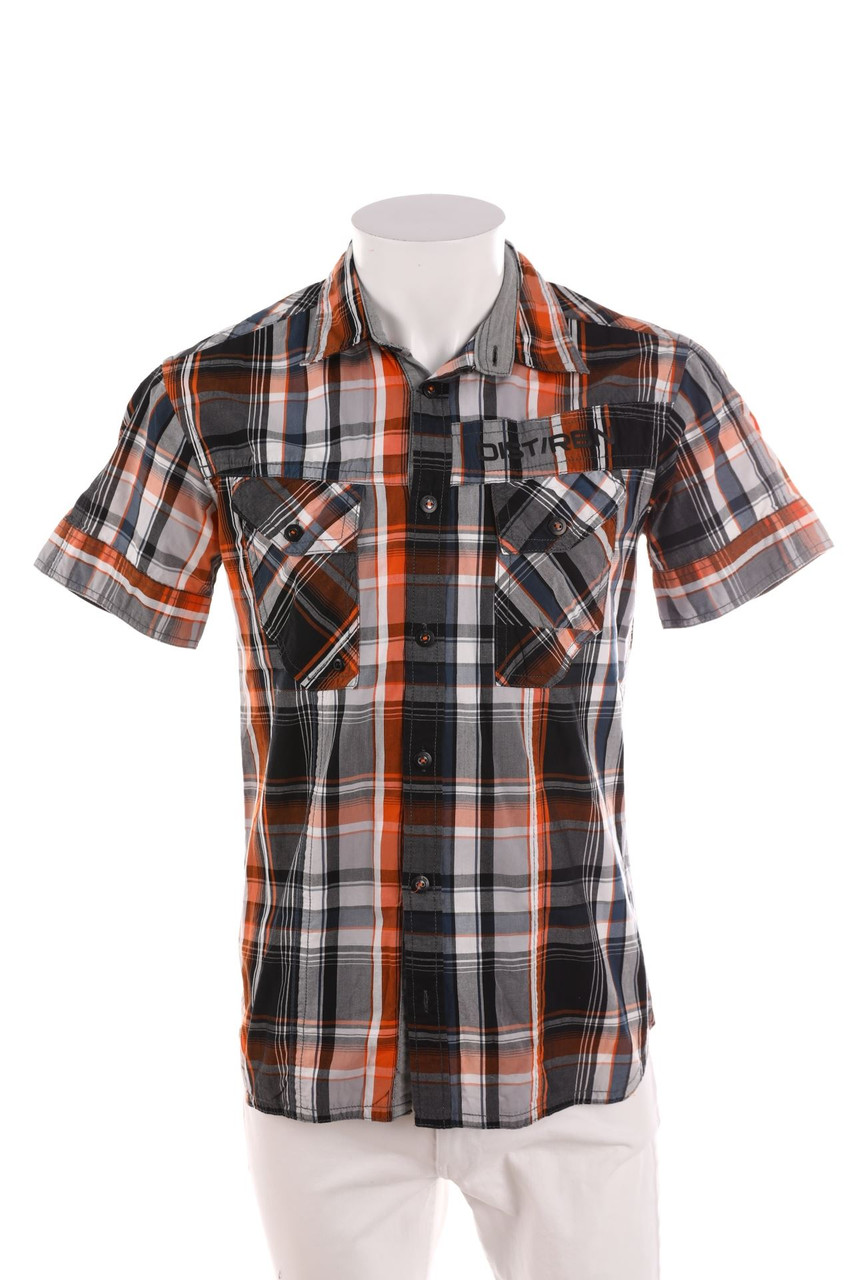 C&A - Kurzarm-Hemd mit Karo-Muster - S