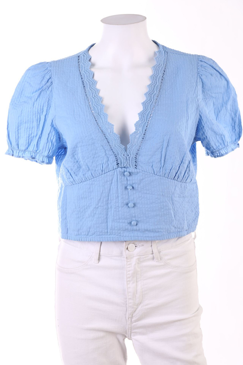 Stradivarius - Kurzarm-Bluse - L