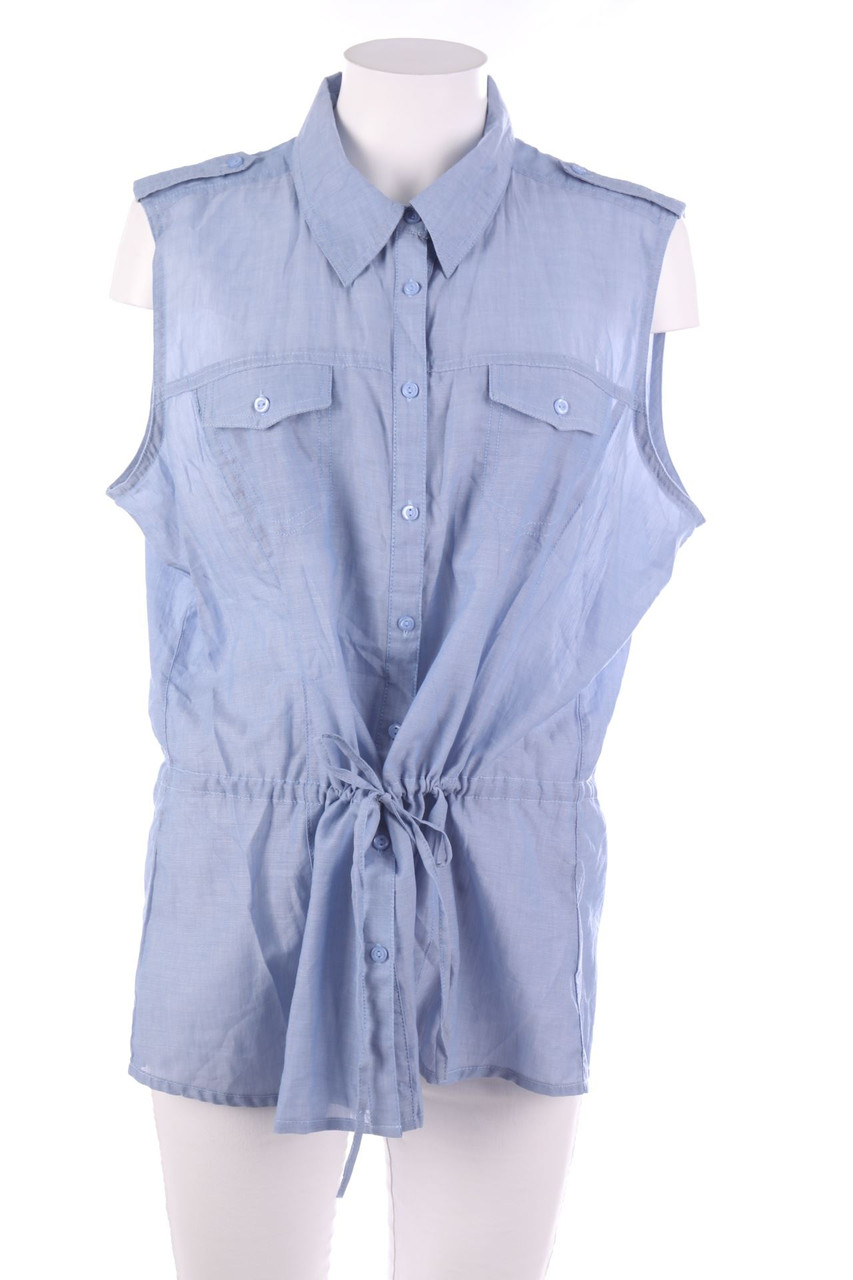 Ohne Label - ärmellose Hemd-Bluse - 3XL