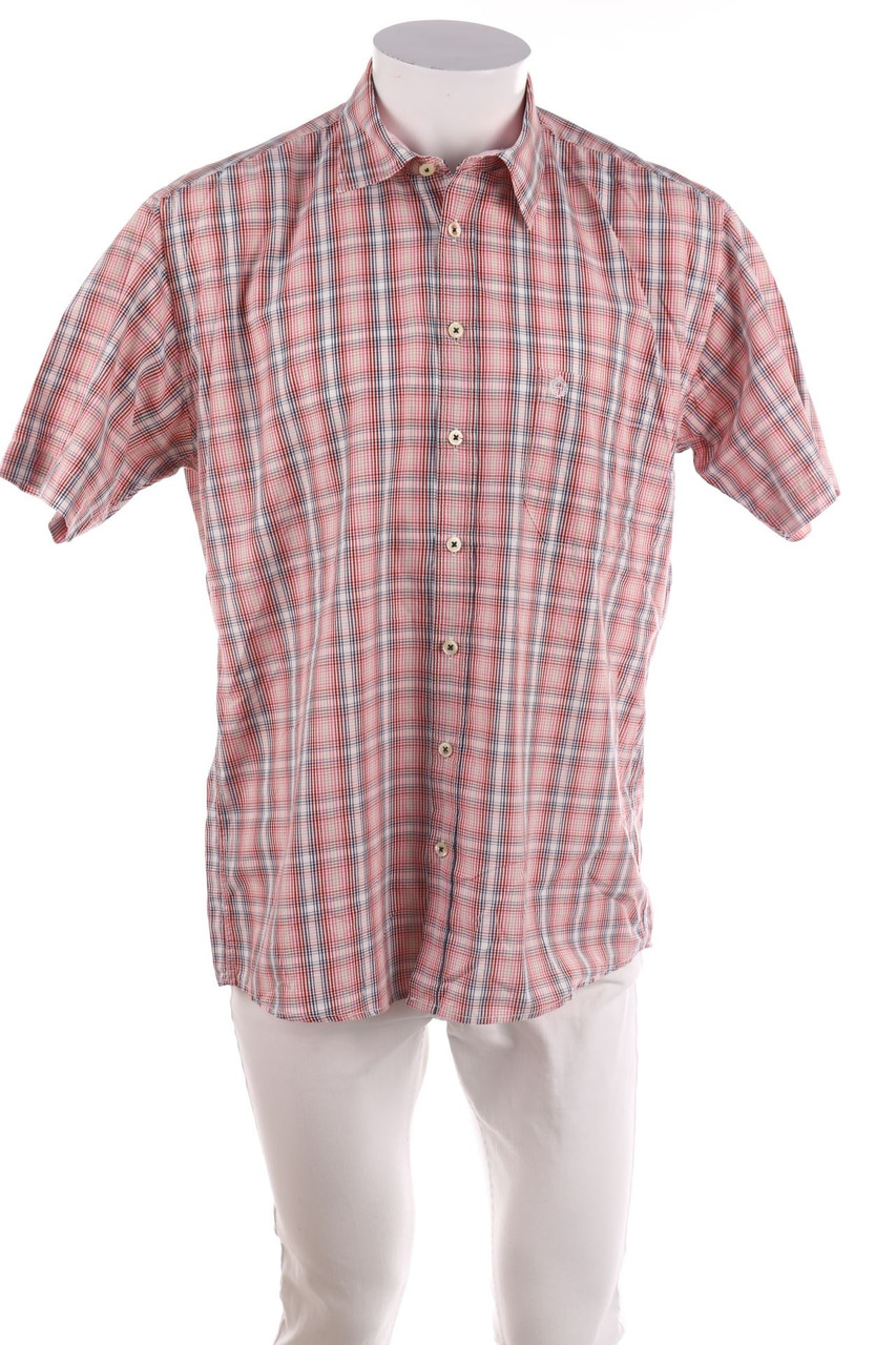 HATICO sport - Kurzarm-Hemd mit Karo-Muster - L