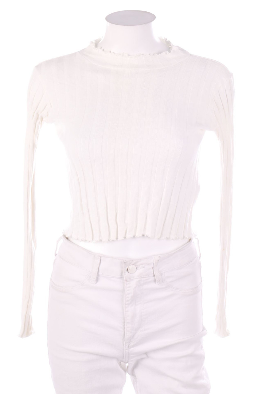 ZARA - Cropped-Baumwoll-Pullover - M