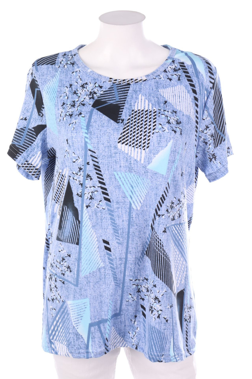 SECONDHAND - Kurzarm-Shirt mit Muster - L