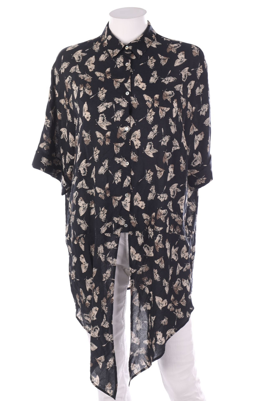 MANGO - Hemd-Bluse mit kurzem Ärmel - S