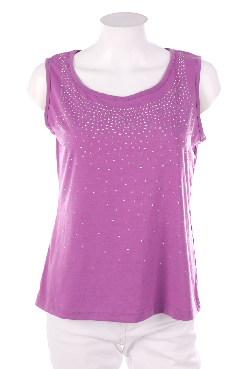 SECONDHAND - Top mit Strass-Steinen - M