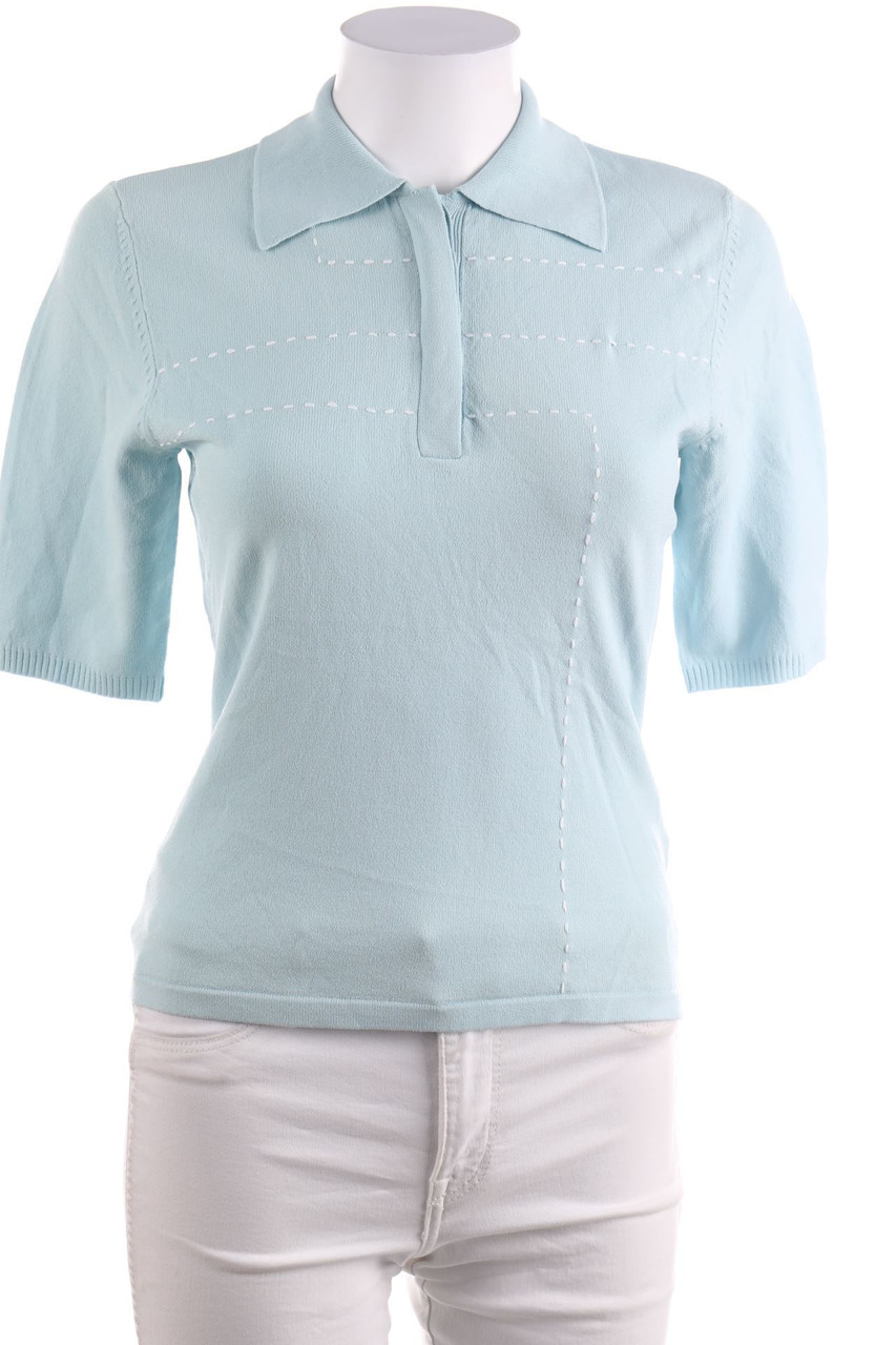 YUKA - Strick-Polo-Shirt mit Stickereien - D 36