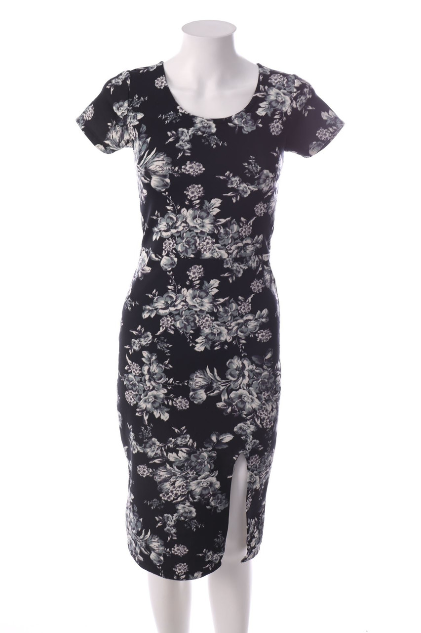 Ohne Label - Kleid mit Schlitz - XS