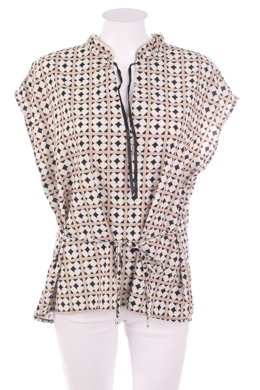 NEW COLLECTION - Kurzarm-Bluse mit Muster - XL