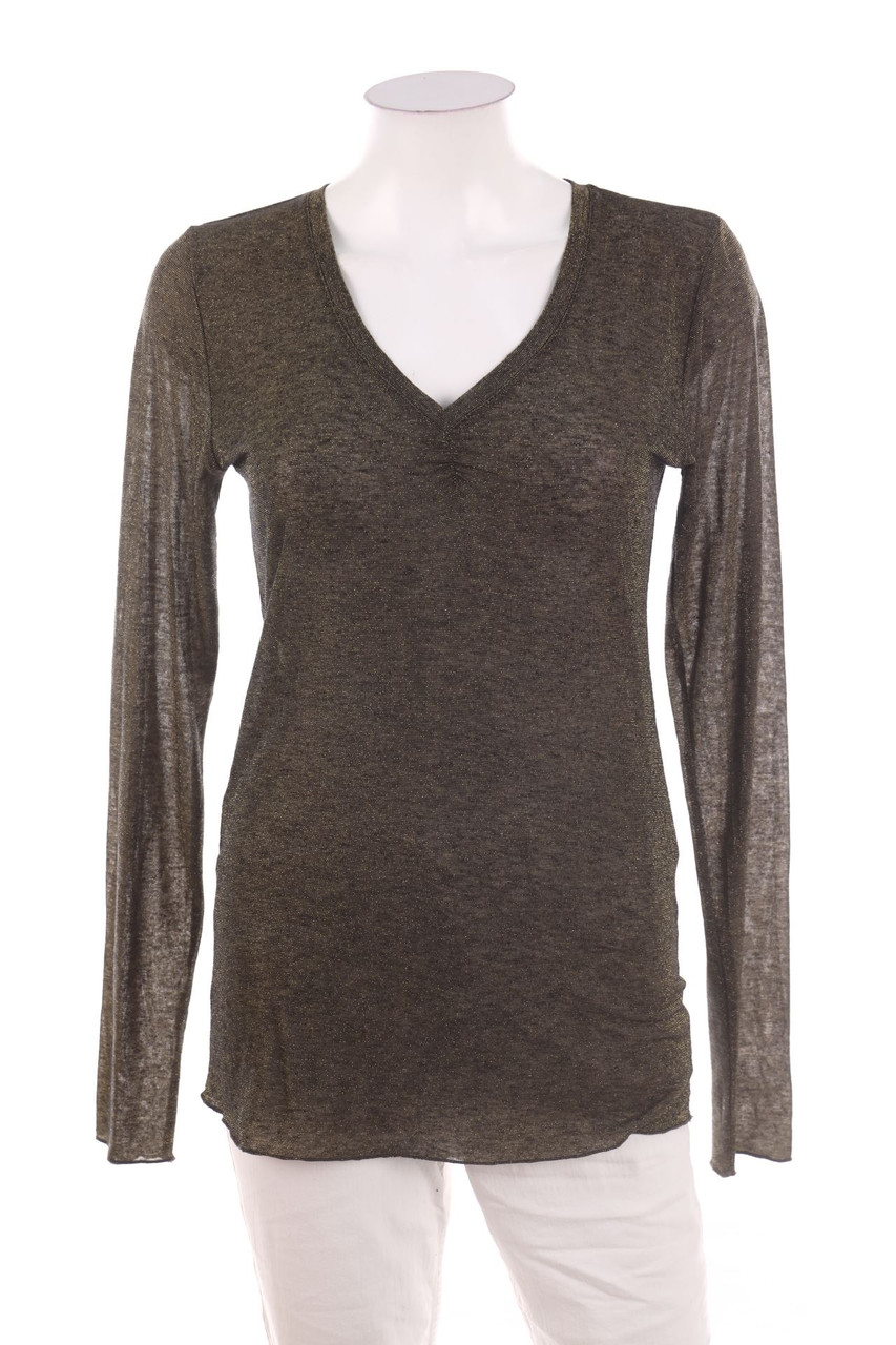 LIU JO MILANO - Longsleeve-Shirt mit Metallic-Effekt - D 36
