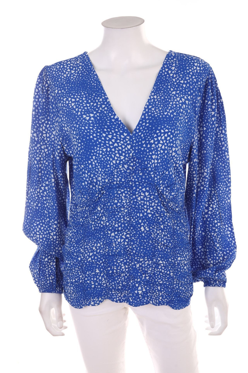 Ohne Label - Bluse mit Raffungen - D 46