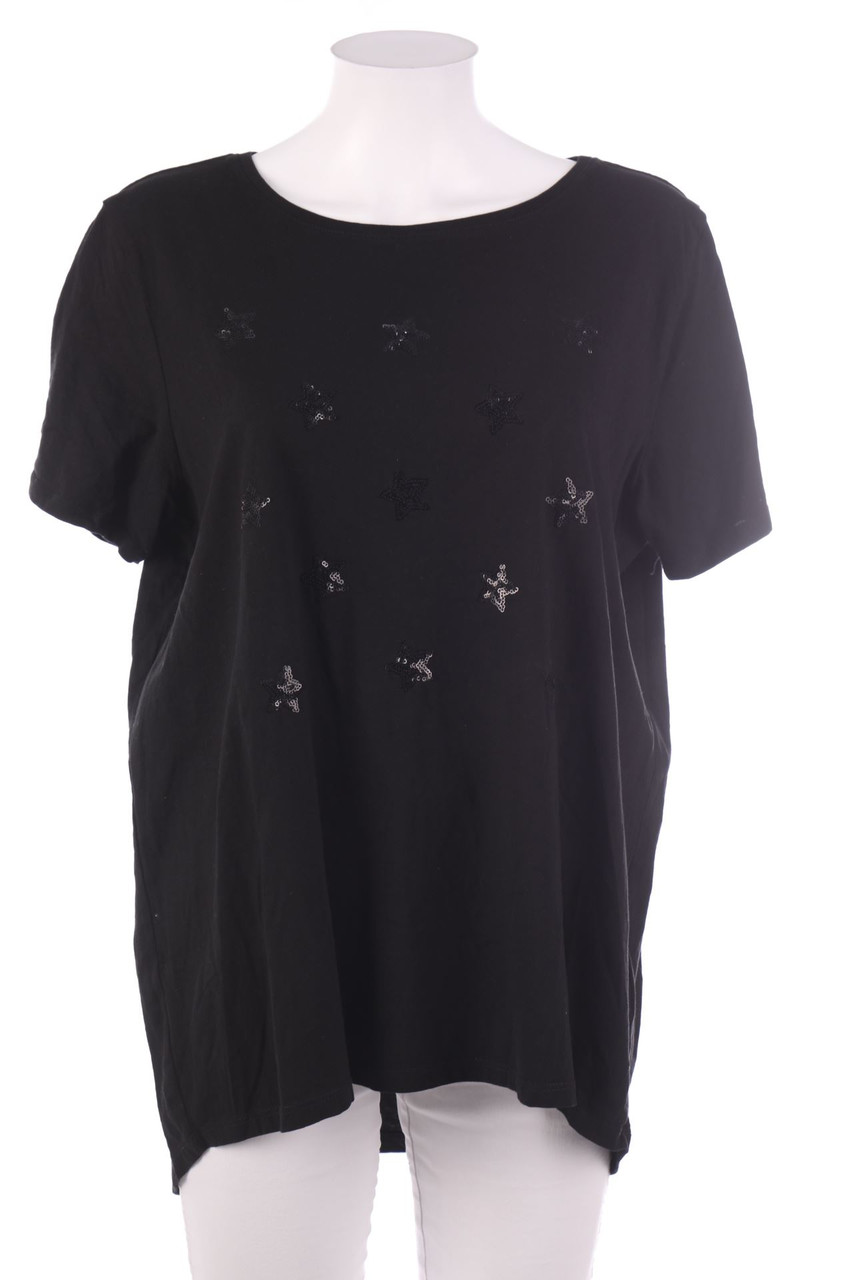 ever me - Kurzarm-Shirt mit Pailletten - XL