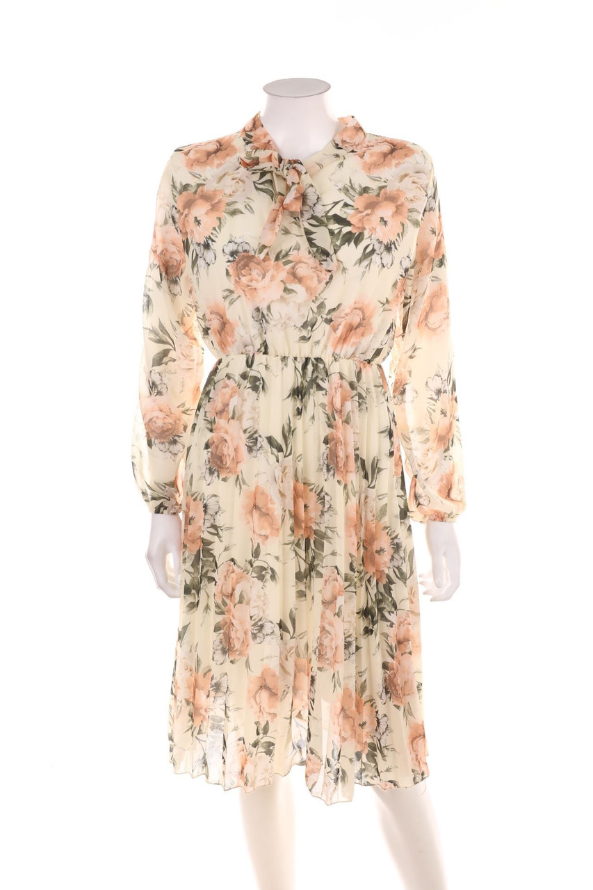 Ohne Label - Kleid mit Blumen-Print - D 40-42