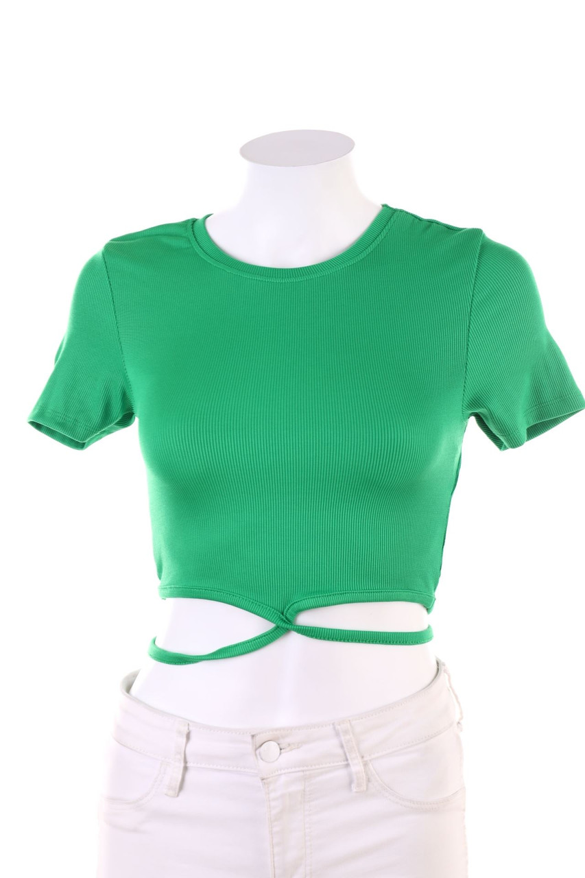 AMISU - Cropped-Kurzarm-Shirt - S